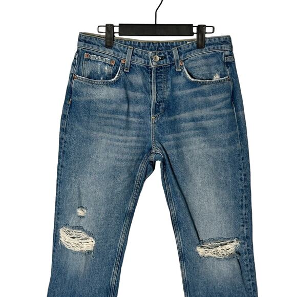 Rag & Bone Rosa‎ Mid-Rise Distressed Boyfriend Jeans in Bristol Size 26 - Picture 11 of 16